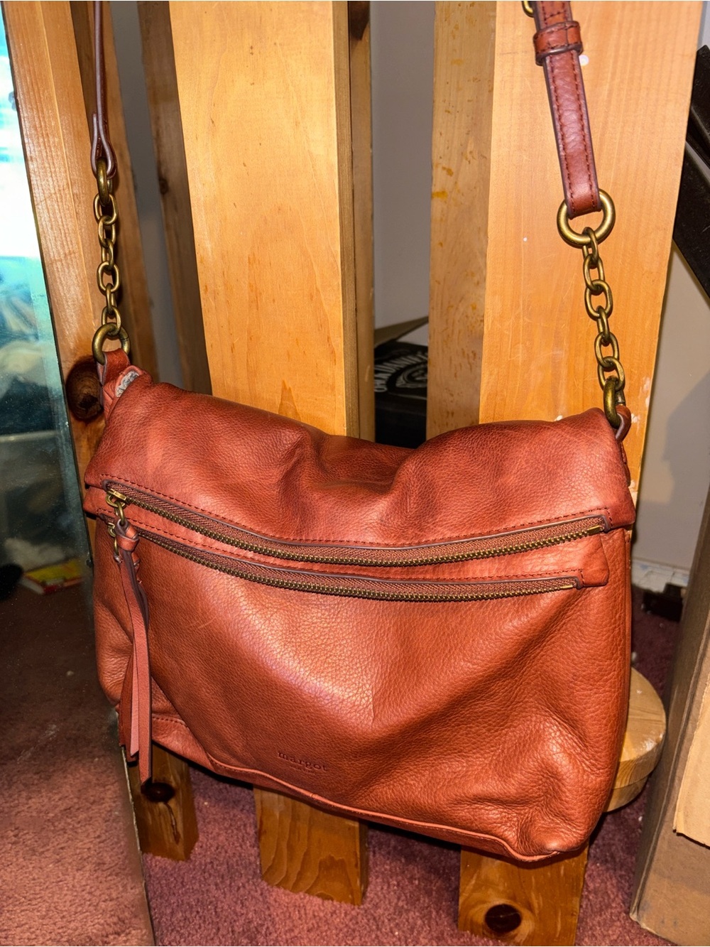 Margot - Leather Crossbody Shoulder Bag -  Immaculate